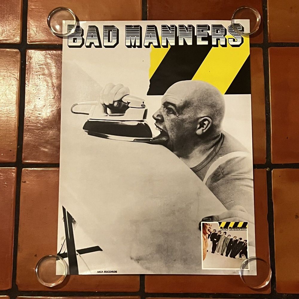 1981 Bad Manners Record Store Promo Poster‎ Ska Punk 18 X 24" Original